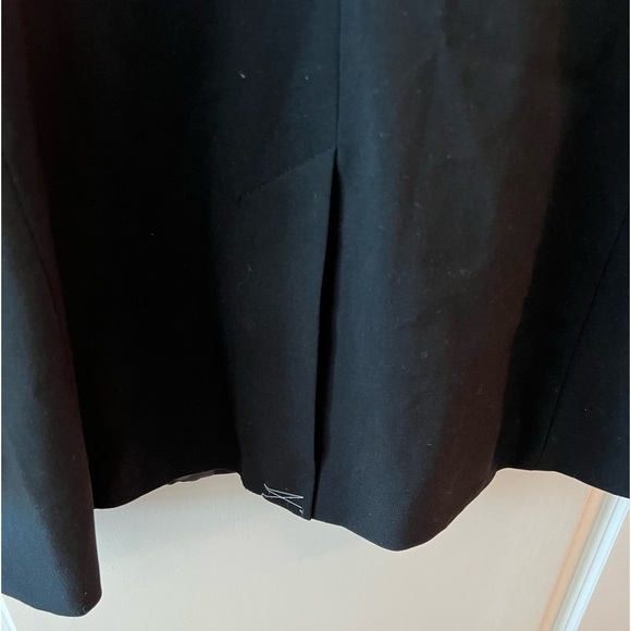 Norma Kamali Blazer Black Boyfriend Jacket Single Button Long Sleeve Size 14 - Picture 9 of 16